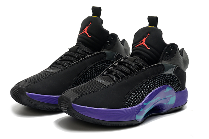 Men Air Jordan 35 Black Purple Shoes